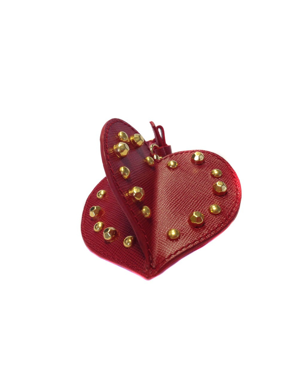 Bijou de sac PRADA "Christmas Trick" en cuir rouge