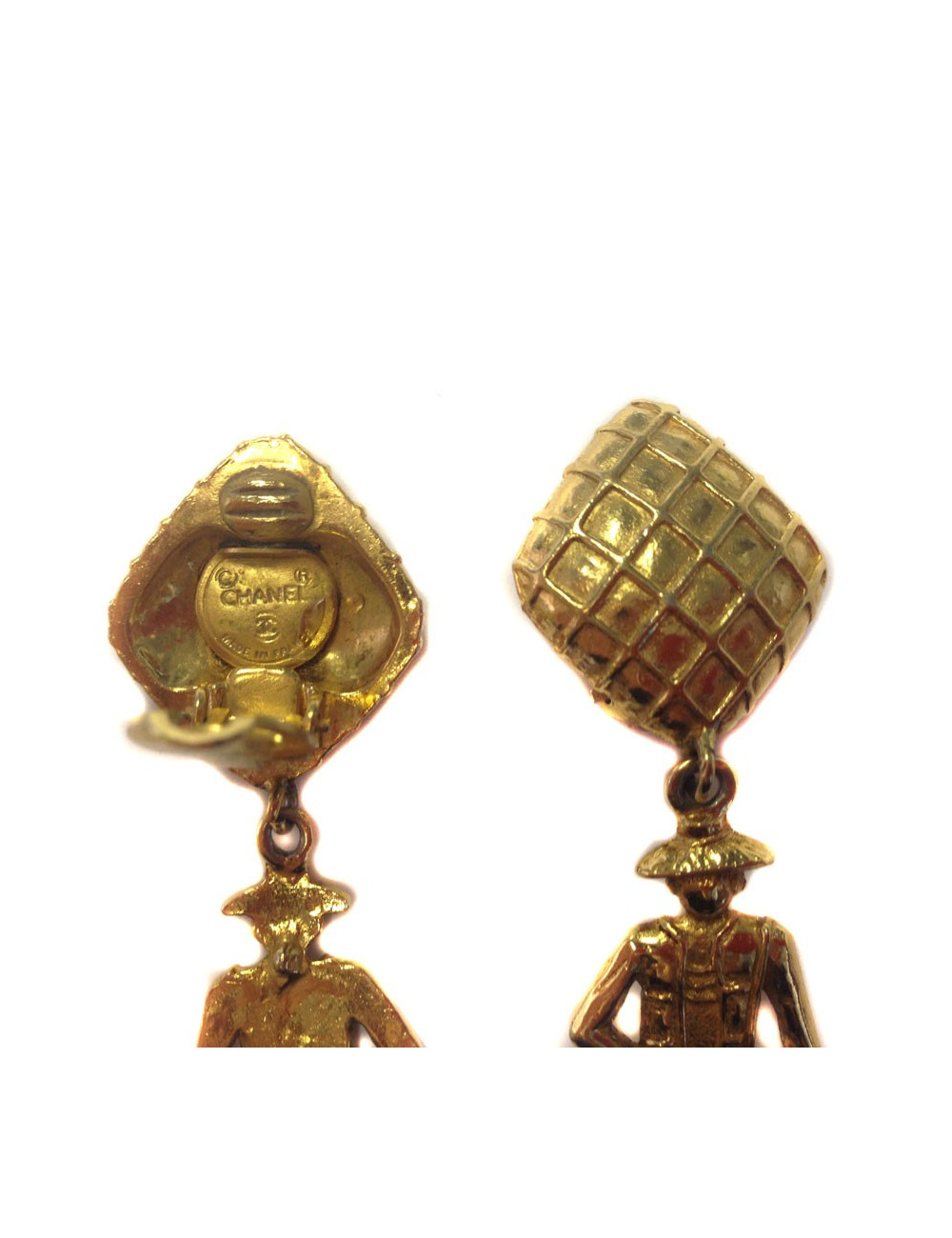 Dangling ear clips CHANEL Couture