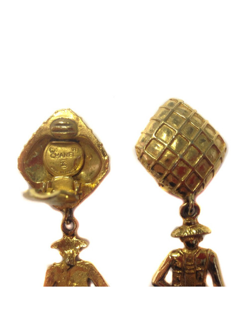 Dangling ear clips CHANEL Couture