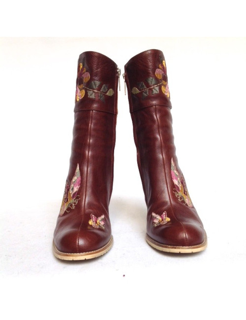 Bottes à talons aiguilles DIOR t 38.5 en cuir 