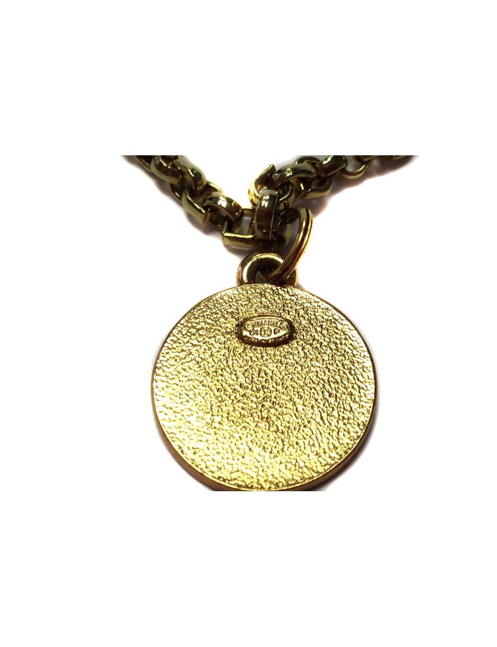 Necklace Chanel Golden mesh and medallion pattern chain star