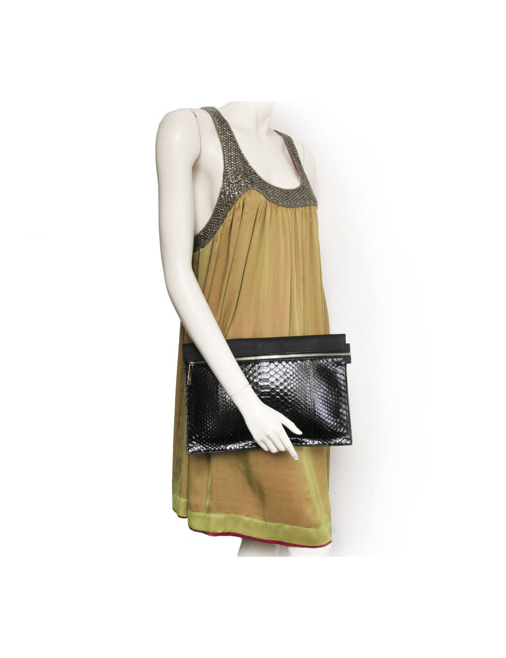 VICTORIA BECKHAM cover in leather of Buffalo and black python GM