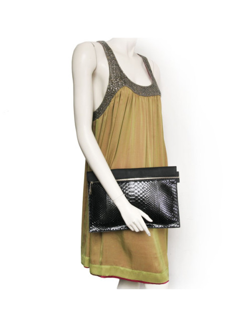 VICTORIA BECKHAM cover in leather of Buffalo and black python GM