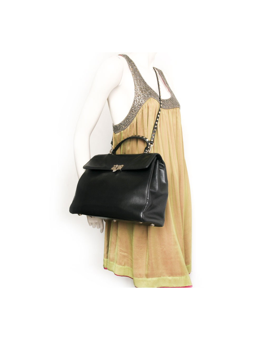 Sac VALENTINO en cuir d'agneau noir 