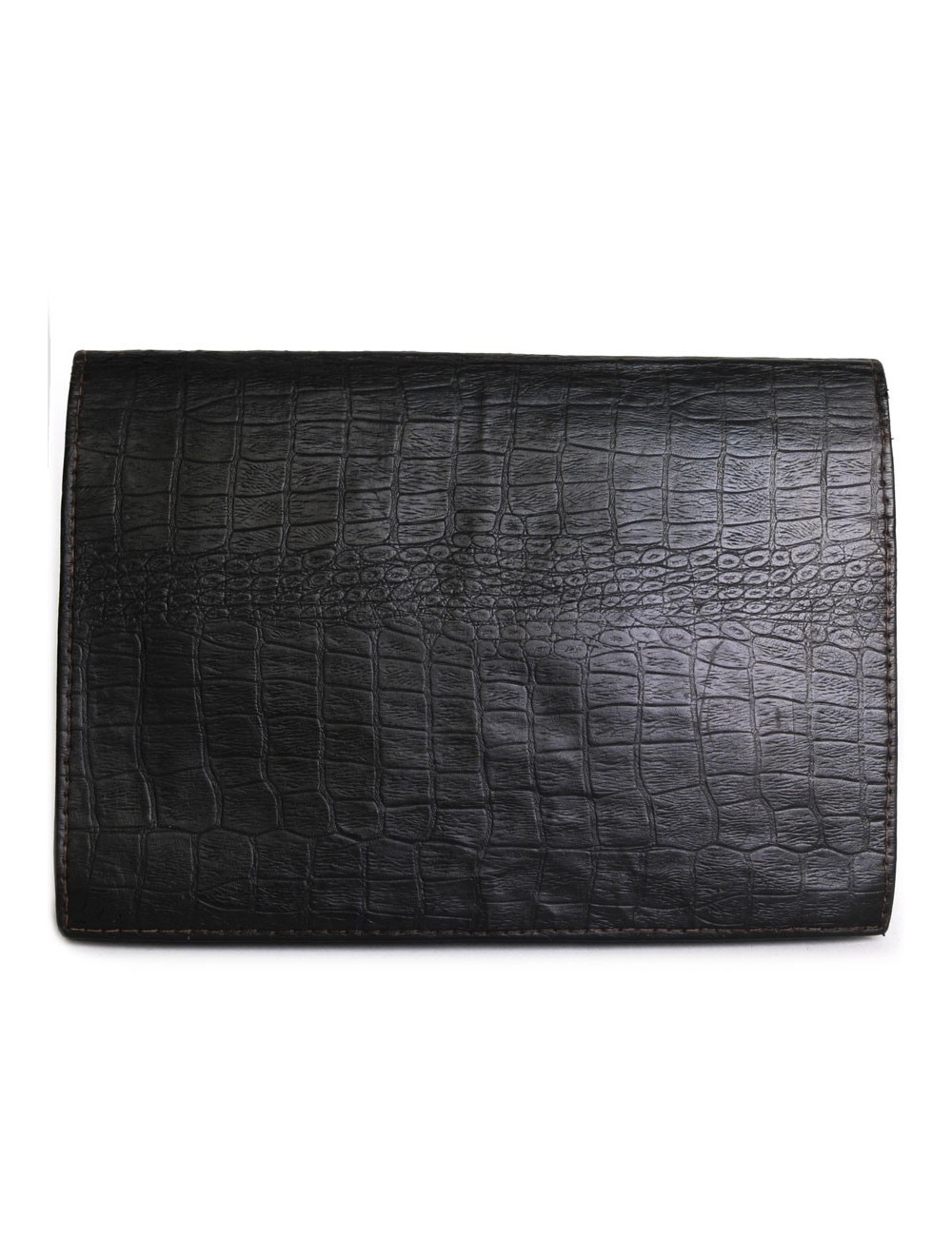Porte-documents CHRISTIAN DIOR cuir façon croco noir