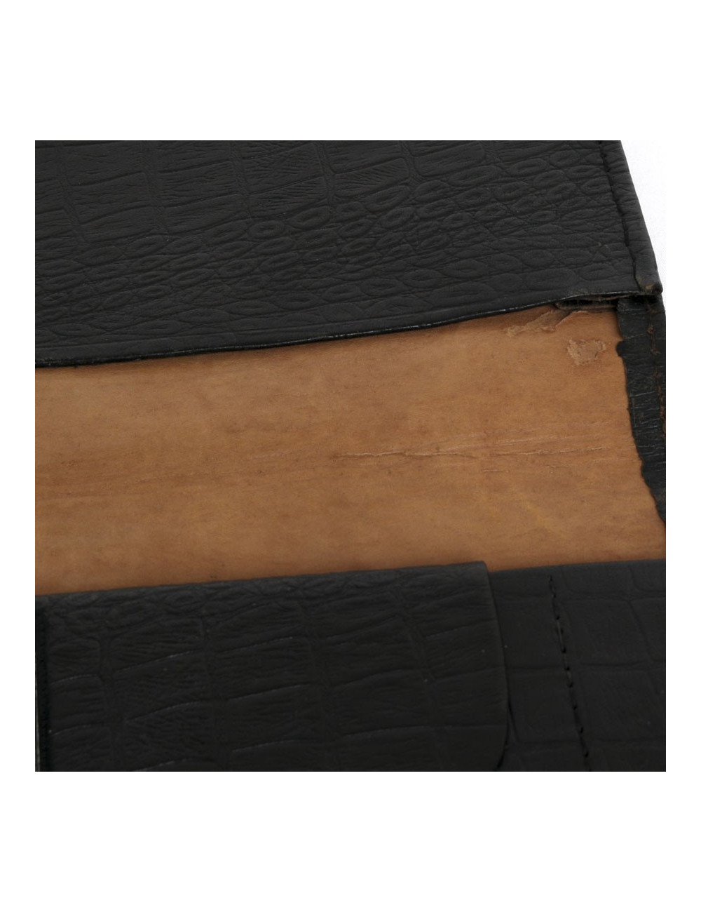 Porte-documents CHRISTIAN DIOR cuir façon croco noir