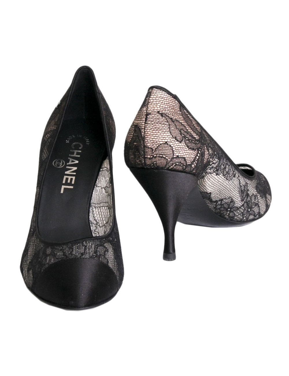 Escarpins Chanel T 36.5 noir  