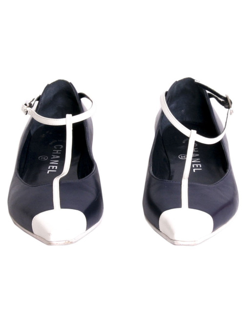 Ballerines CHANEL T 36 bicolores 