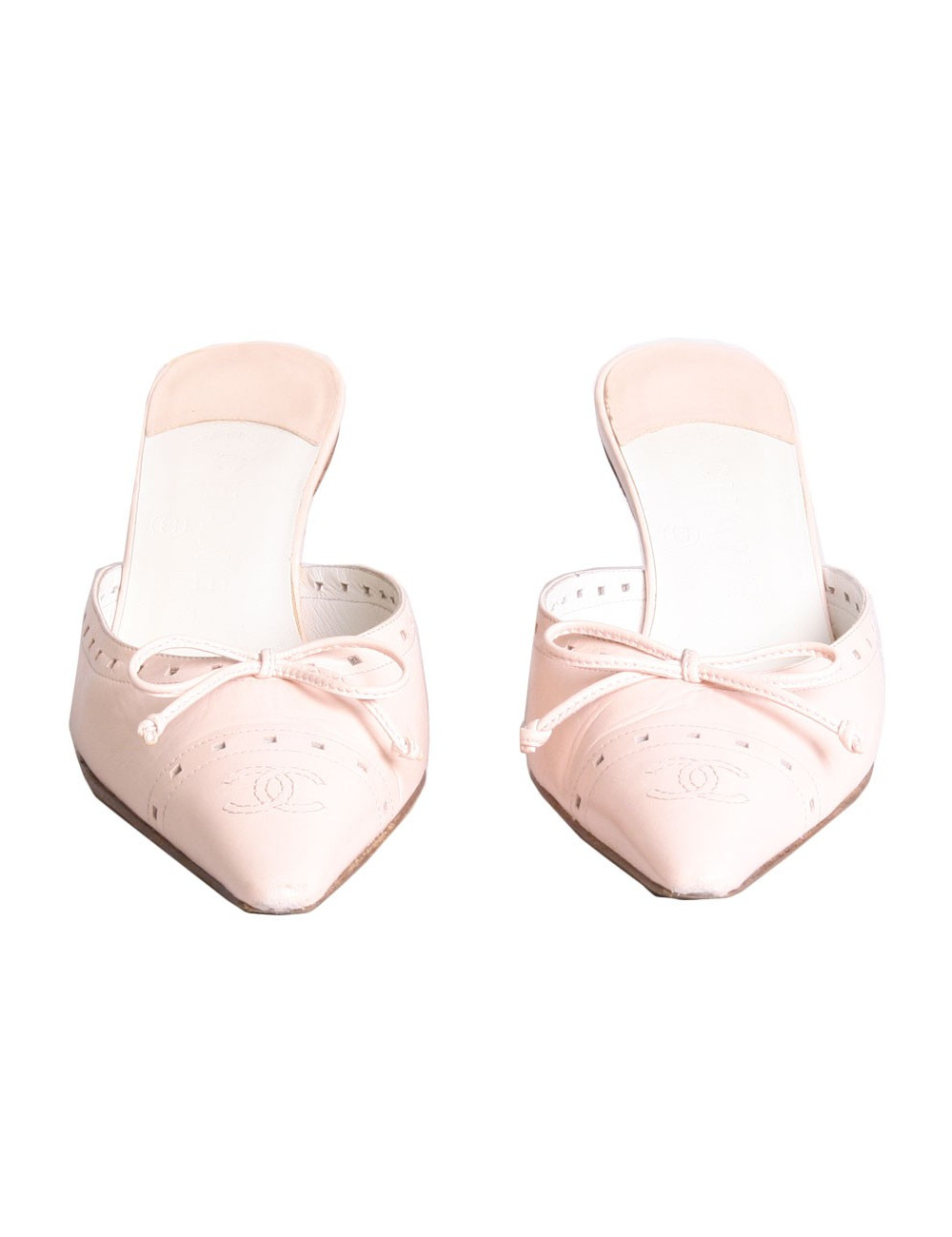 Mules in pink lambskin CHANEL T 36