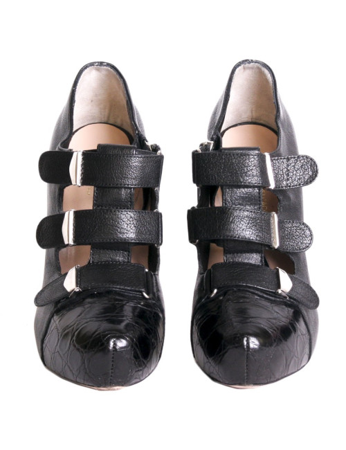 Pumps ALESSANDRO DELL'ACQUA T 36.5 in black leather