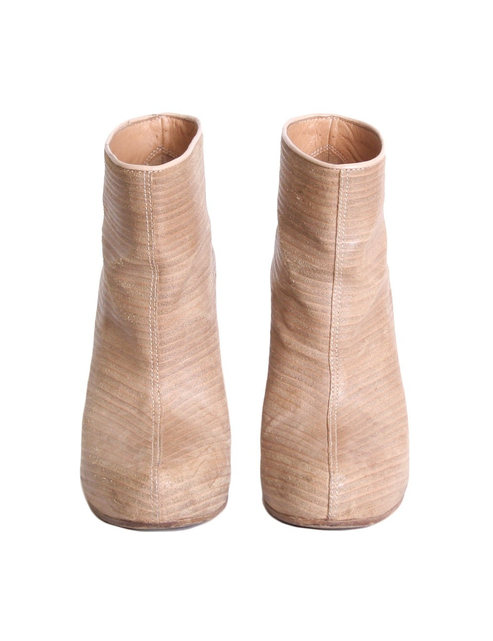 Bottines MARGIELA compensées T38 beige clair