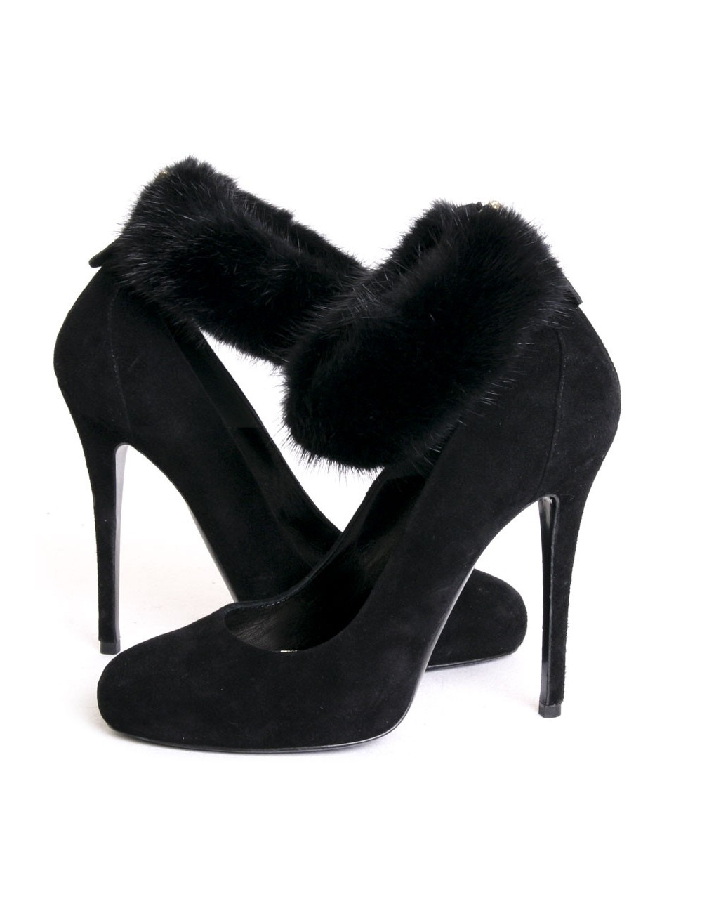 Escarpins ALEXANDER MCQUEEN T 38 en velours noir