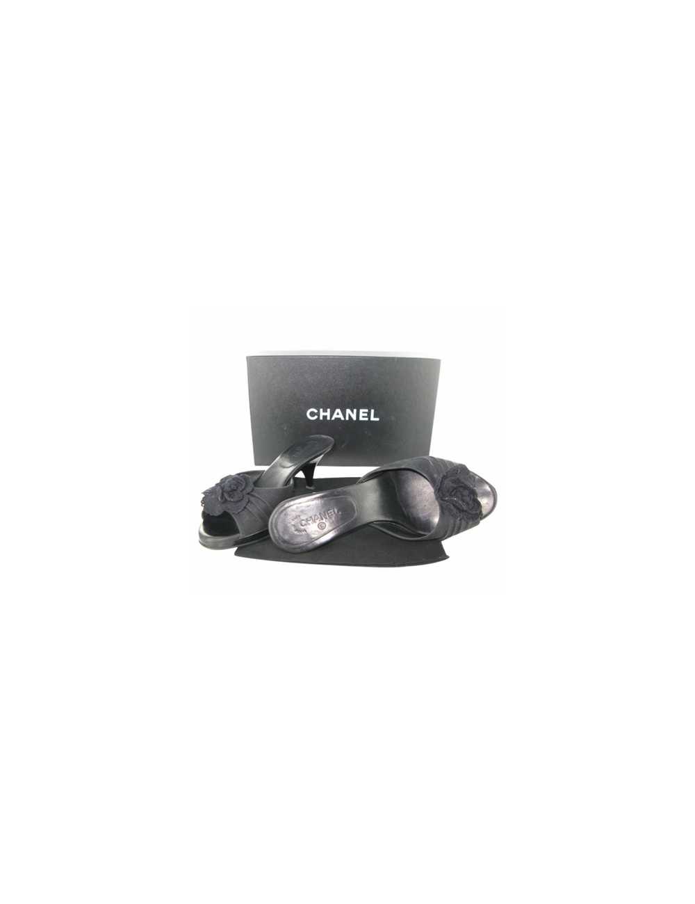 MULES NOIRES CHANEL T 36 