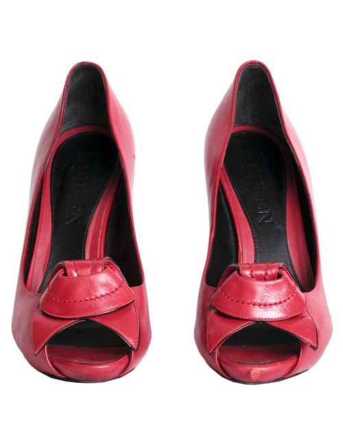 Escarpins ALEXANDER MCQUEEN T 38  en cuir rouge