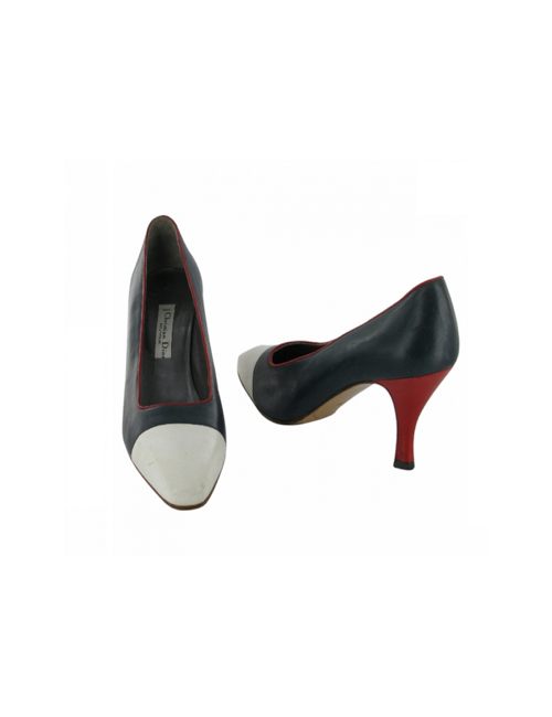 Christian Dior T 40 Canadiens leather pumps