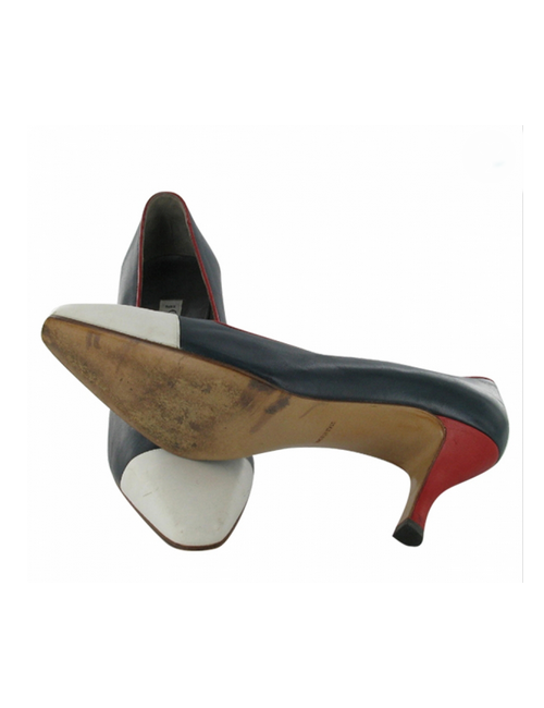 Christian Dior T 40 Canadiens leather pumps