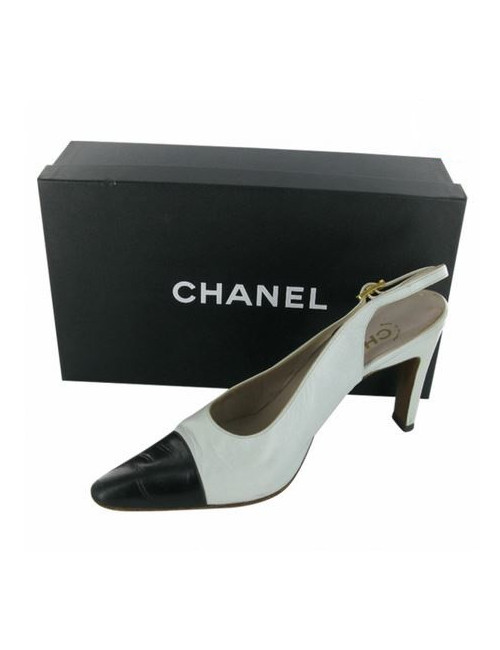 Escarpins CHANEL T 40 bicolores