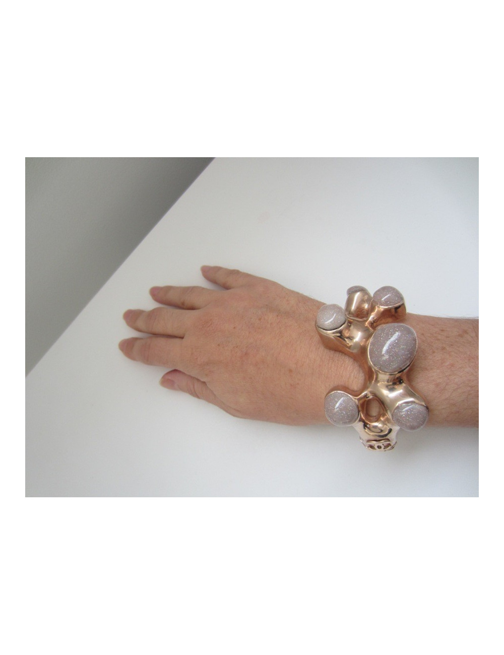 Glittery pink CHANEL bracelet