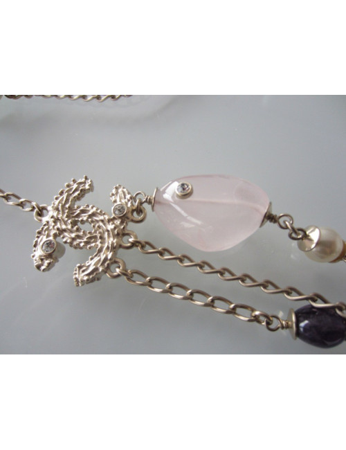 Sautoir triple pierres CHANEL