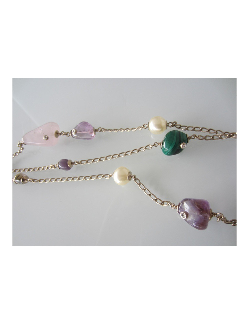 Sautoir triple pierres CHANEL