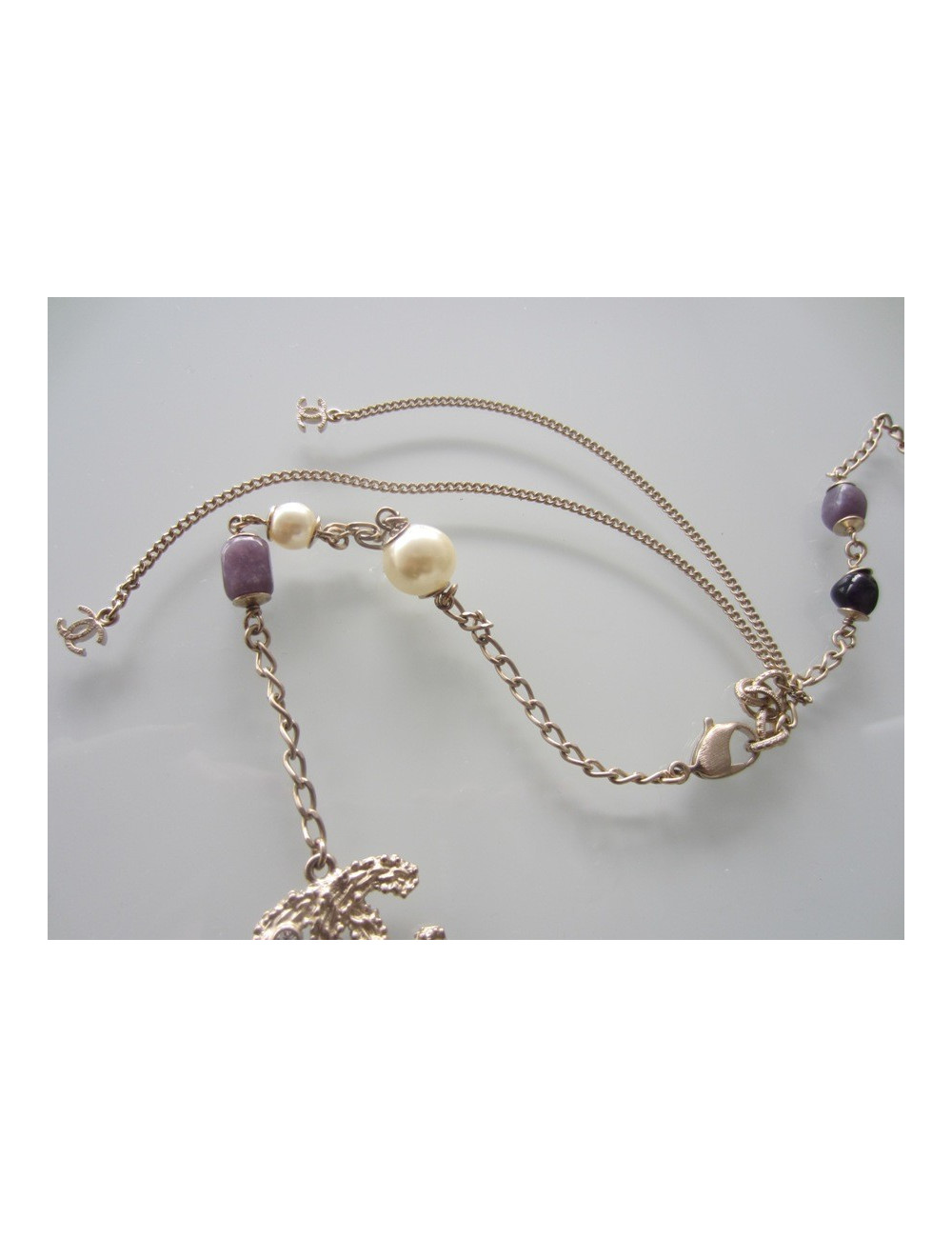 Sautoir triple pierres CHANEL