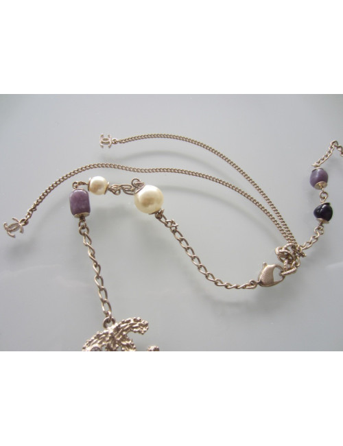 Sautoir triple pierres CHANEL