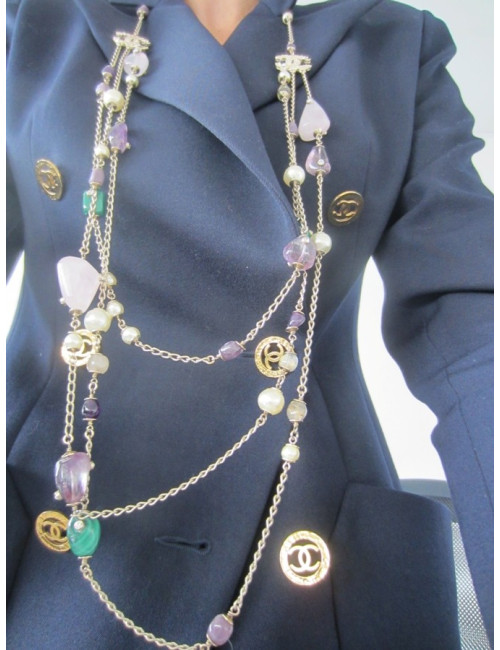 Sautoir triple pierres CHANEL