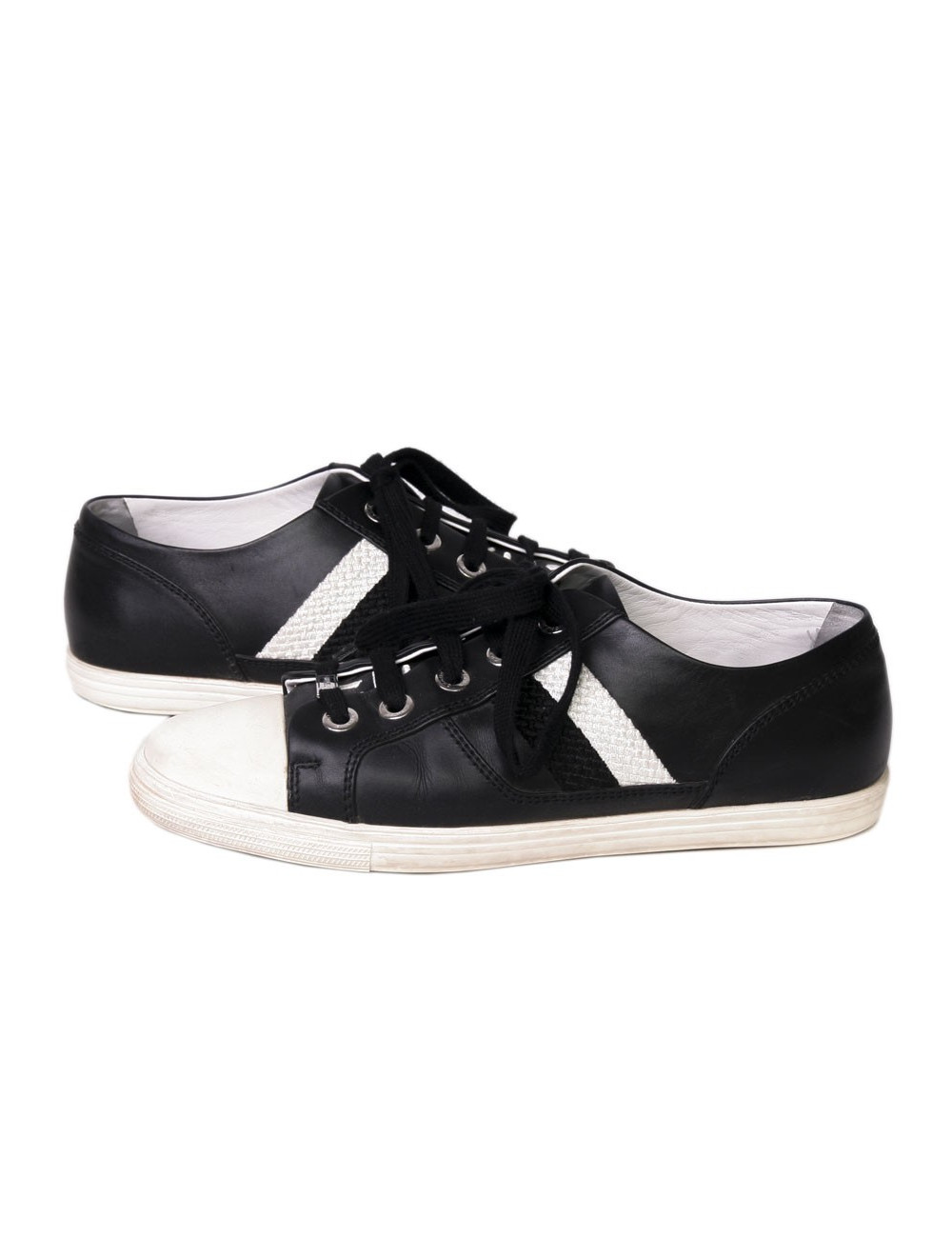 Sneakers CHANEL T 38 black lambskin