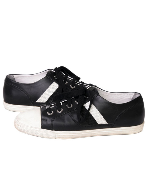 Sneakers CHANEL T 38 black lambskin