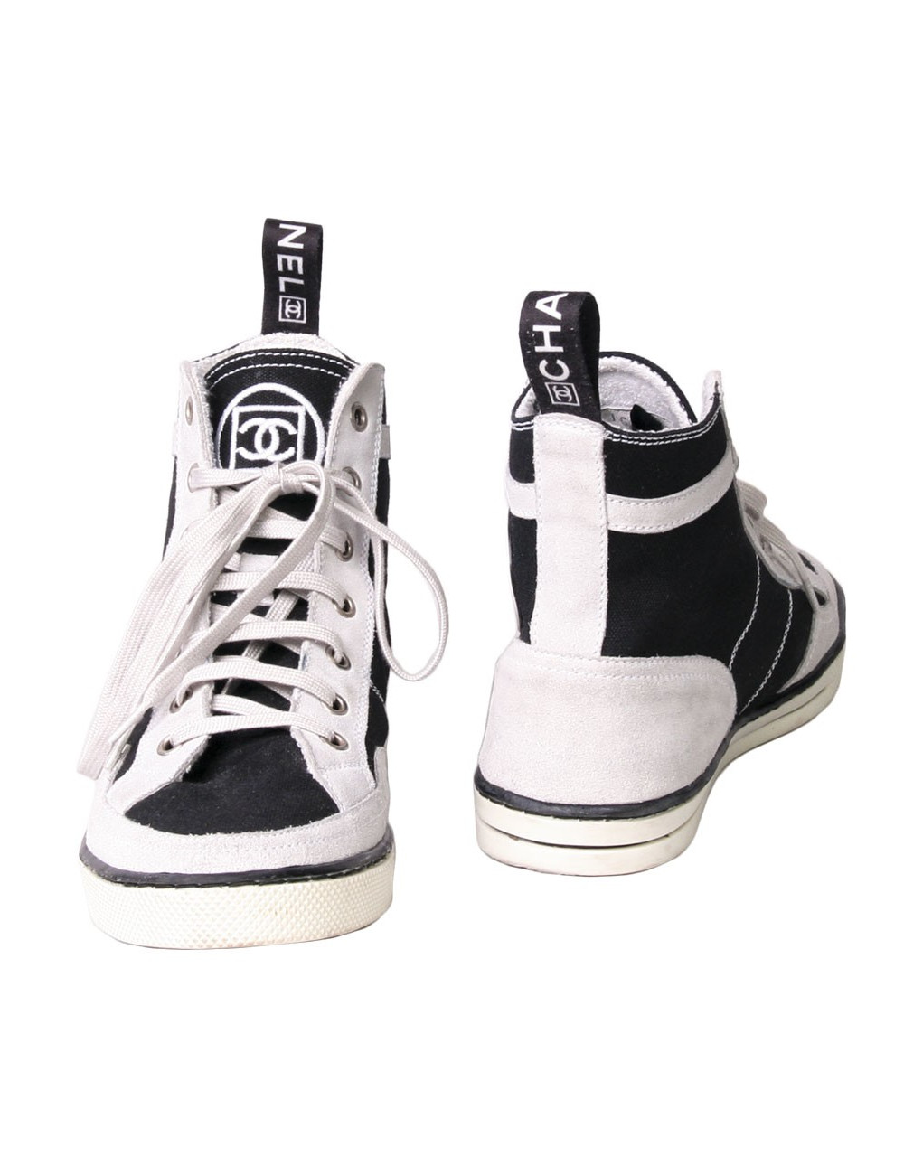Baskets CHANEL T 37 bicolores