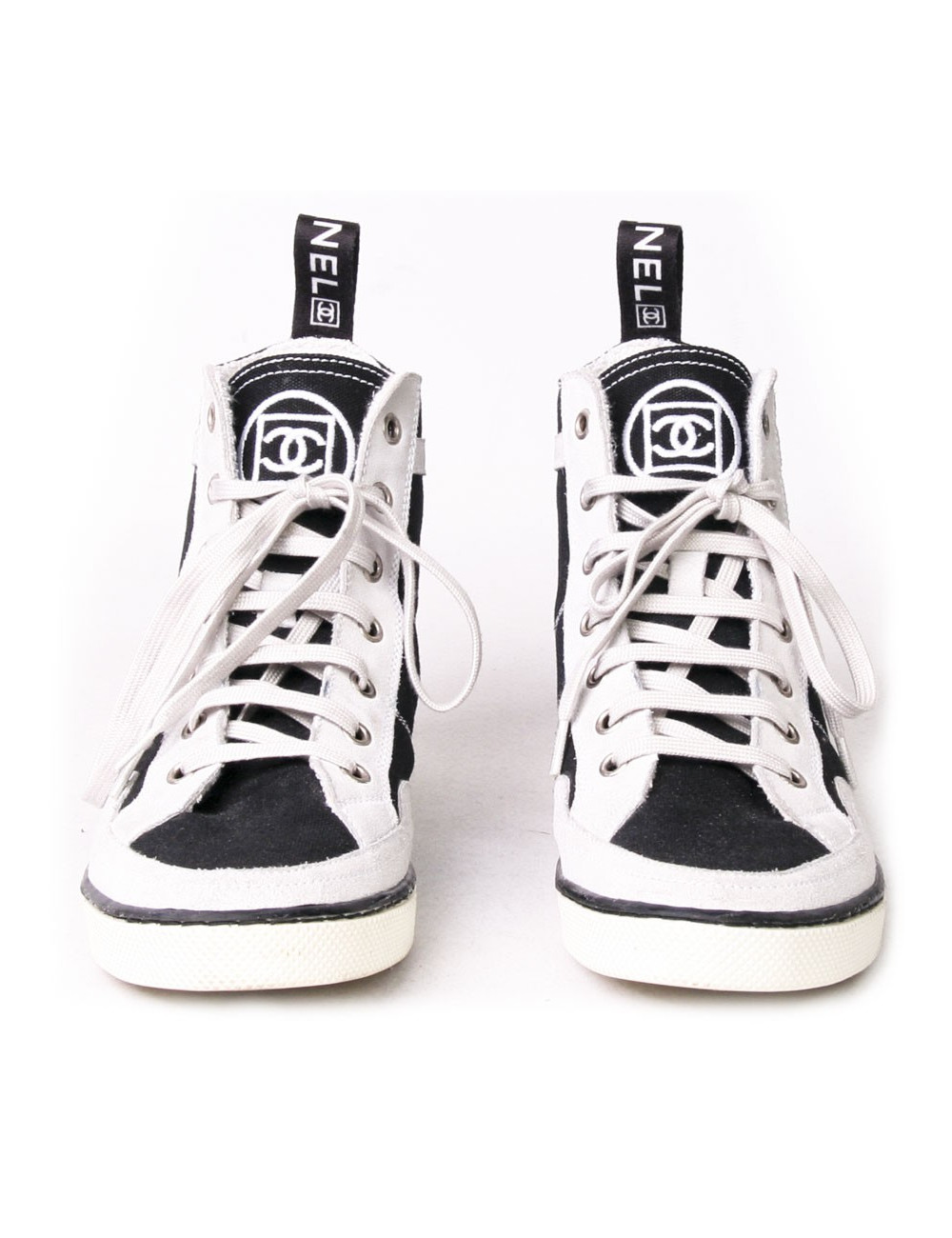Baskets CHANEL T 37 bicolores