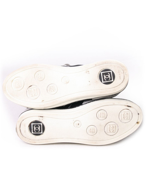 Baskets CHANEL T 37 bicolores