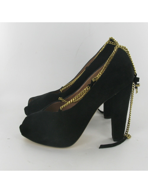 EMPORIO ARMANI t 37 Black Suede pumps