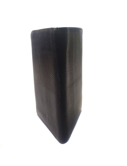 Portefeuille HERMES en serpent niloticus marron