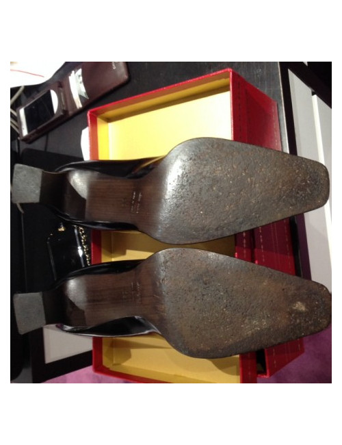 SONIA RYKIEL T39 Black patent leather pumps