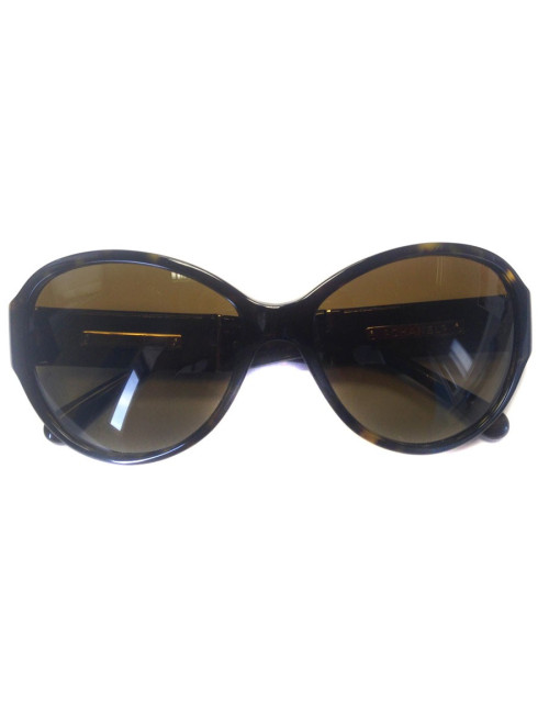 CHANEL way Brown tortoiseshell sunglasses
