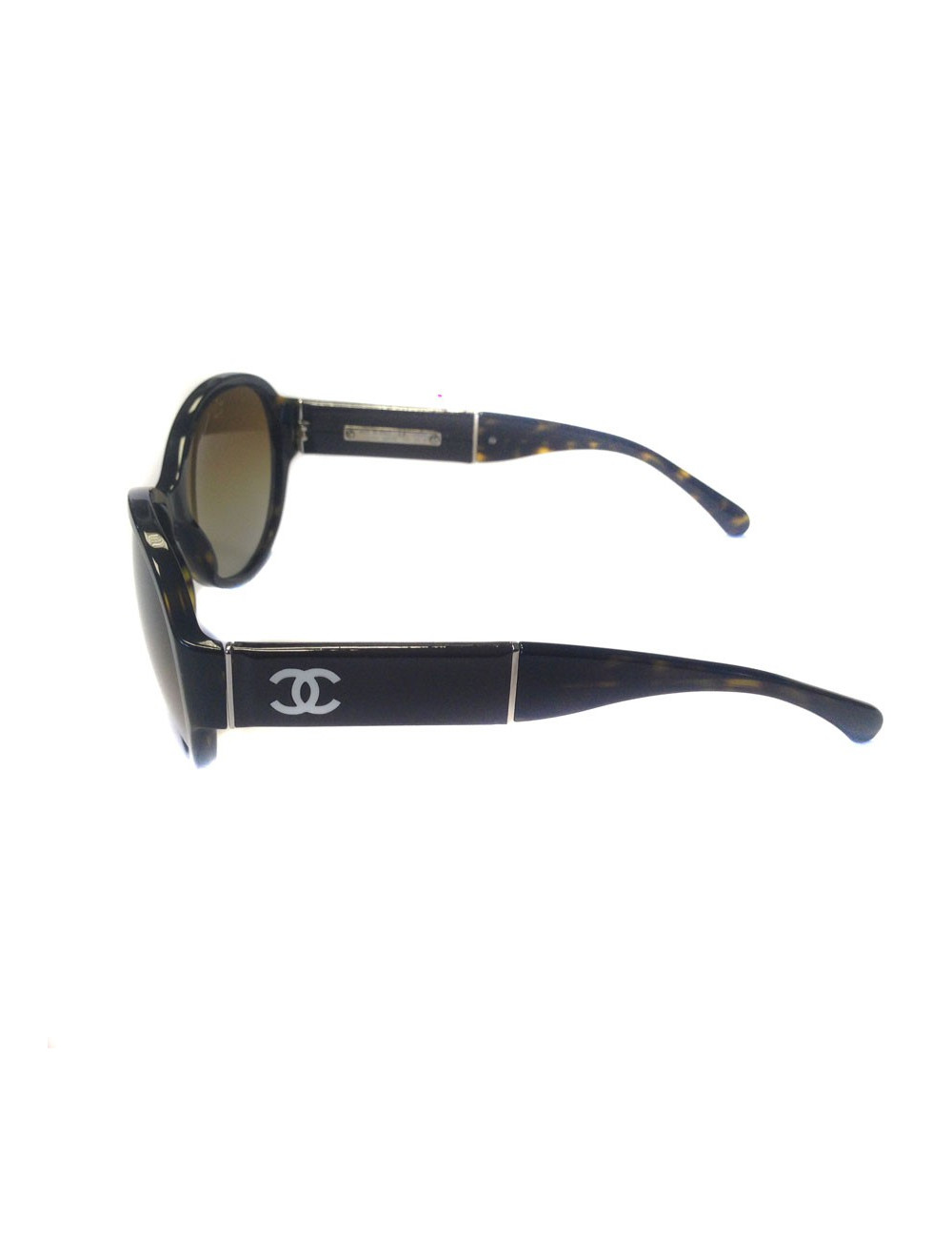CHANEL way Brown tortoiseshell sunglasses