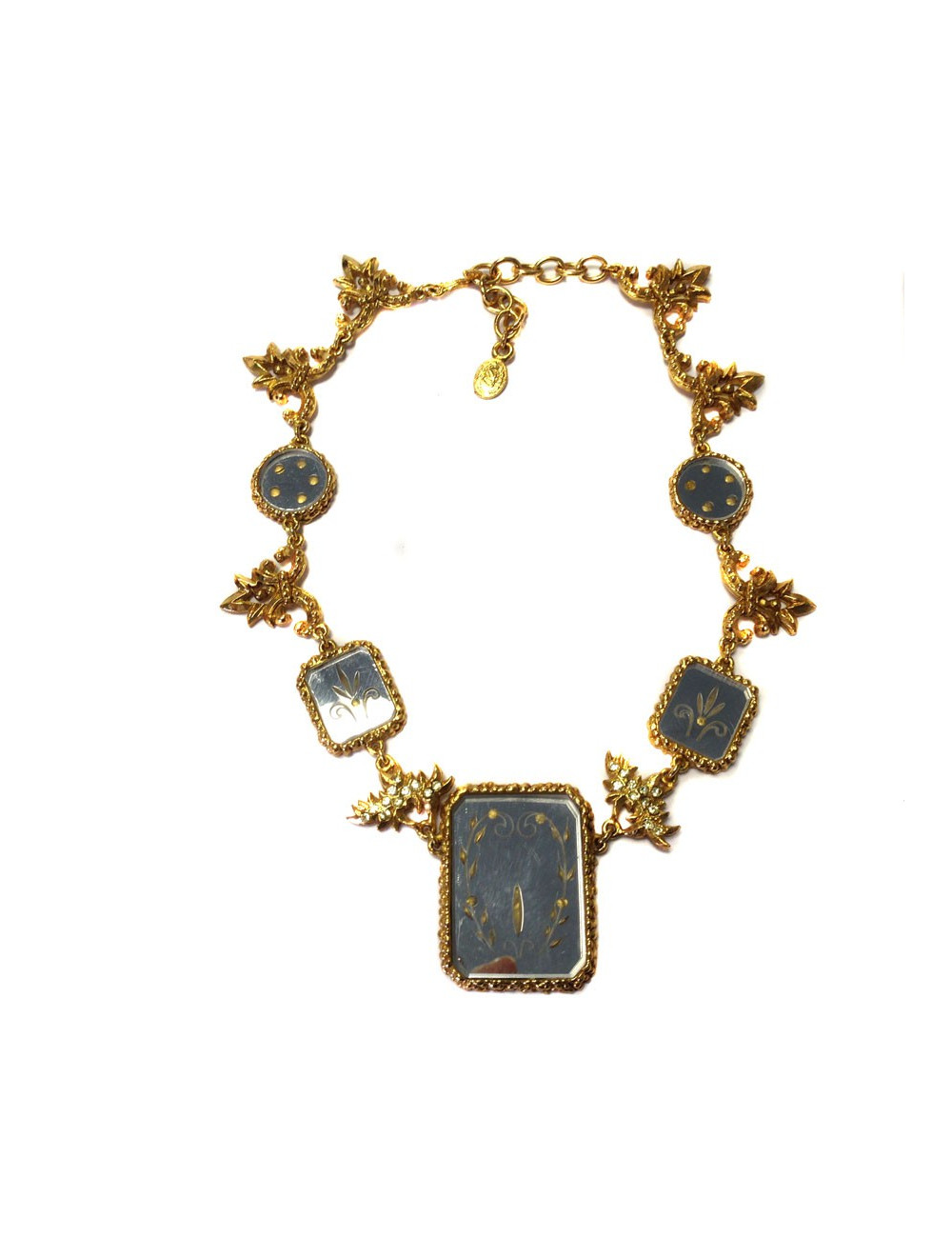Collier CHRISTIAN LACROIX miroirs Vintage