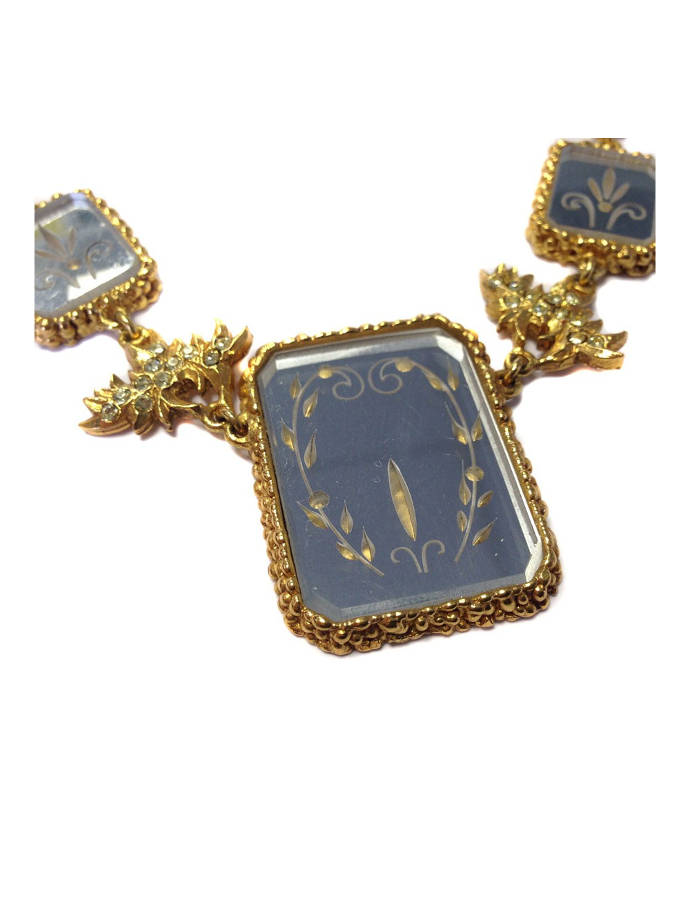 Collier CHRISTIAN LACROIX miroirs Vintage