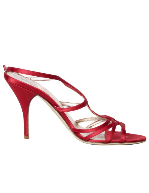 Escarpins VALENTINO T37,5 satin rouge