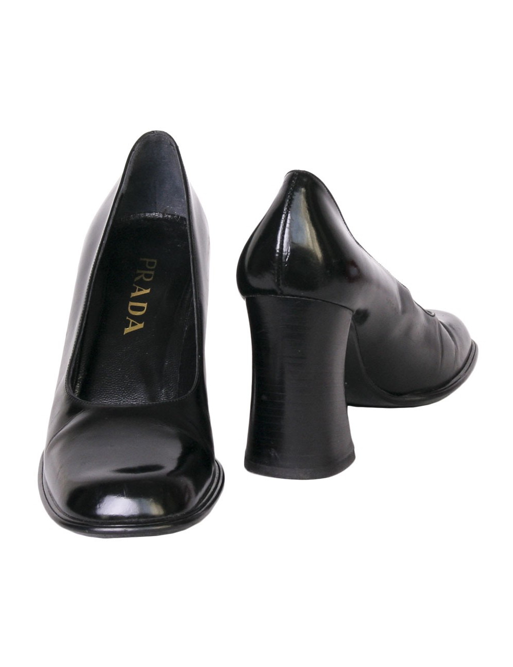 Escarpins PRADA T 39.5 cuir 