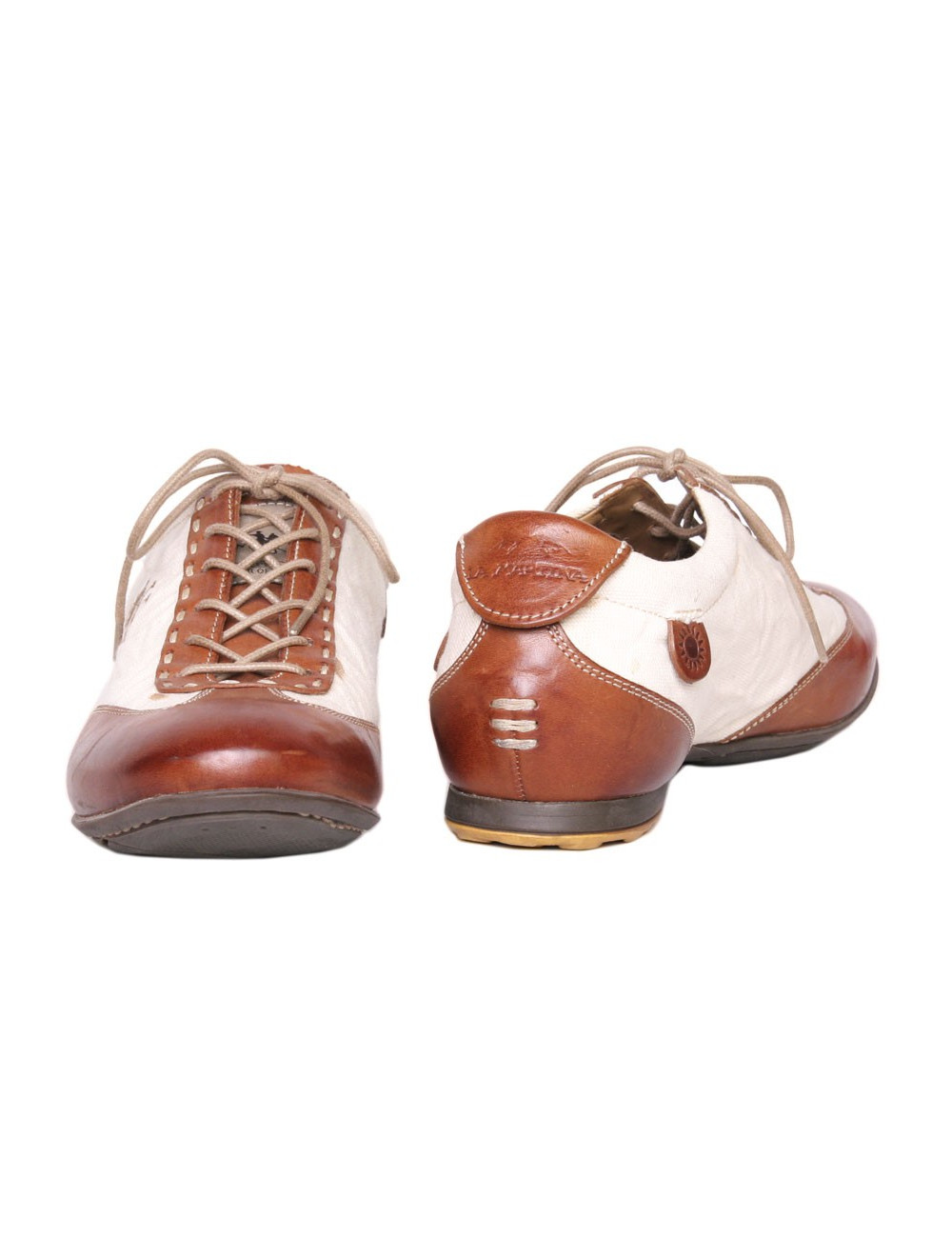 Mocassins LA MARTINA T 37 toile et cuir