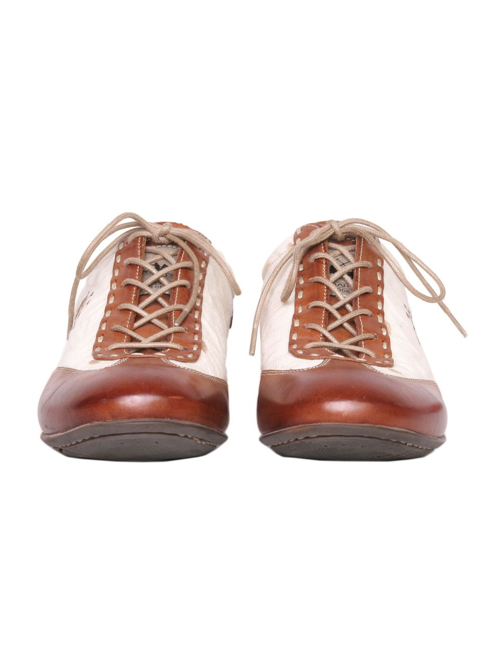 LA MARTINA T 37 canvas and leather shoes