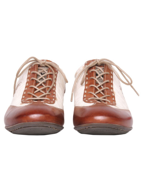 LA MARTINA T 37 canvas and leather shoes