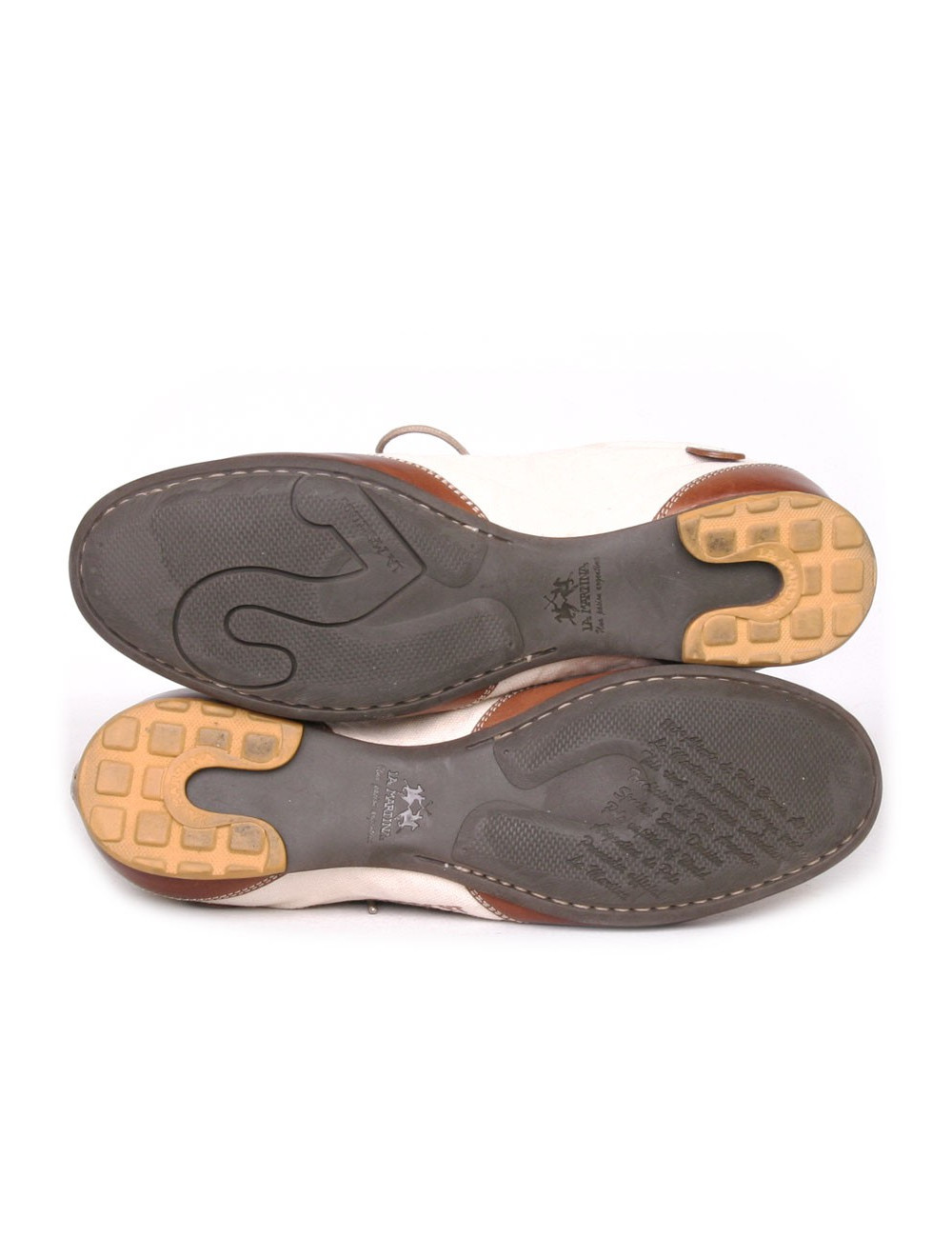 Mocassins LA MARTINA T 37 toile et cuir