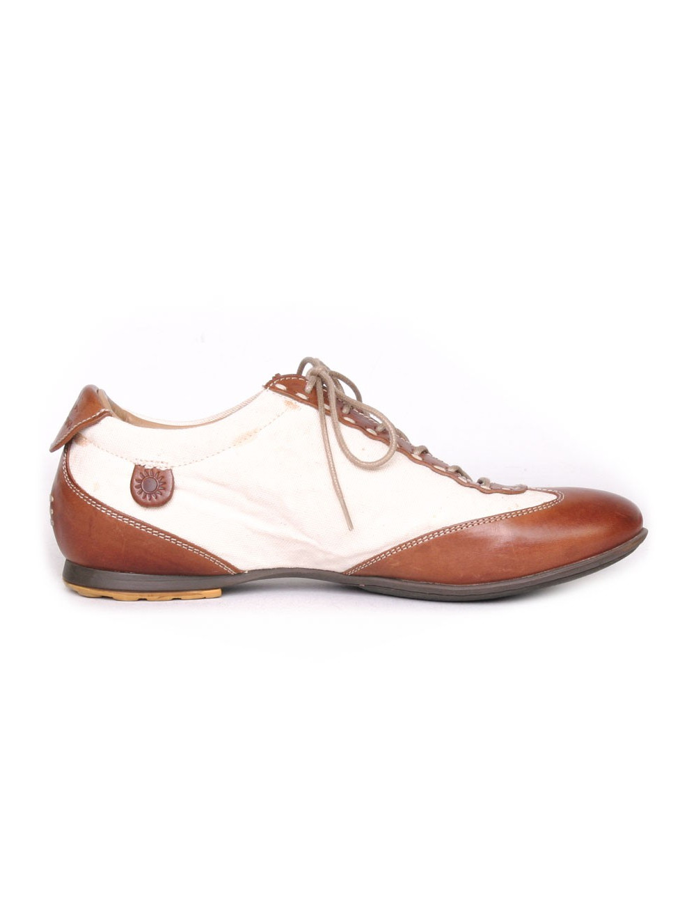 LA MARTINA T 37 canvas and leather shoes