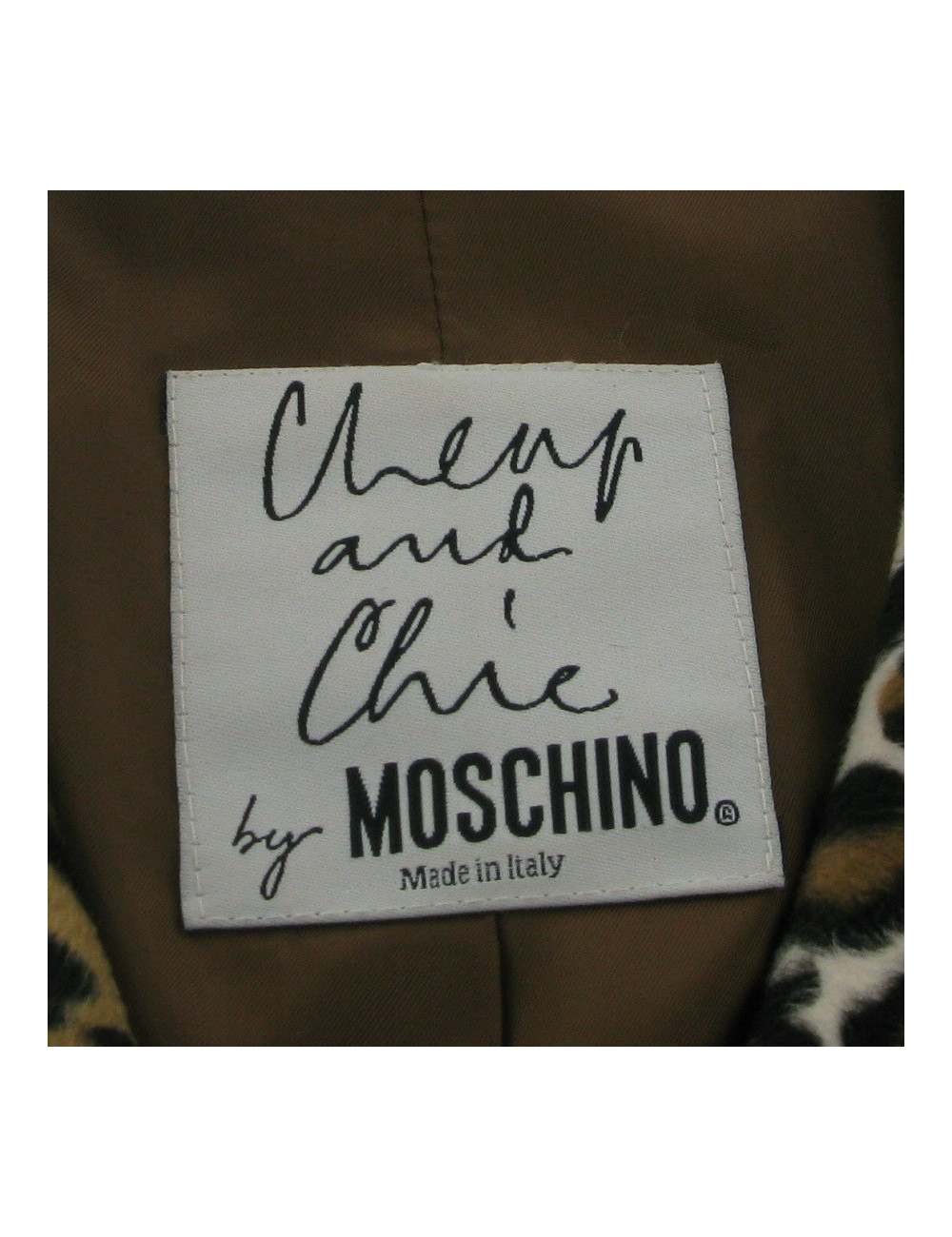 Veste façon léopard MOSCHINO