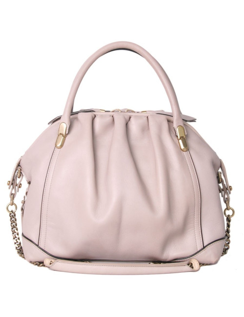 Sac NINA RICCI cuir rose vieilli