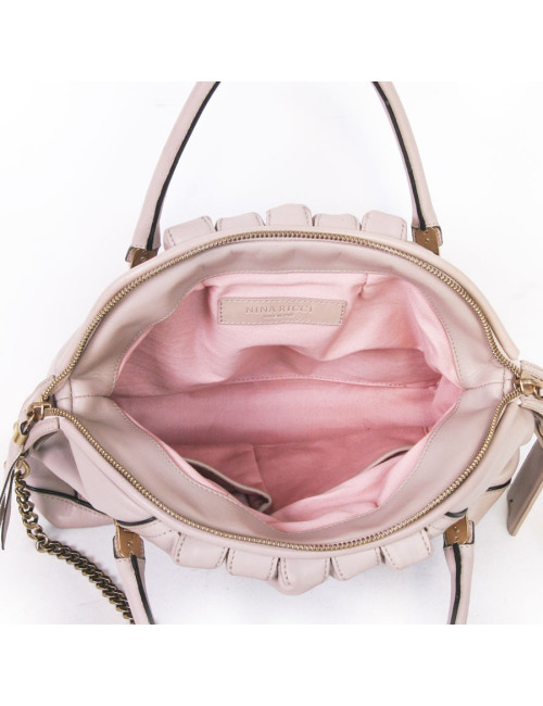 NINA RICCI 'La Rue' bag in powder pink leather