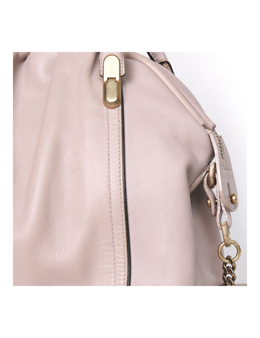 NINA RICCI 'La Rue' bag in powder pink leather